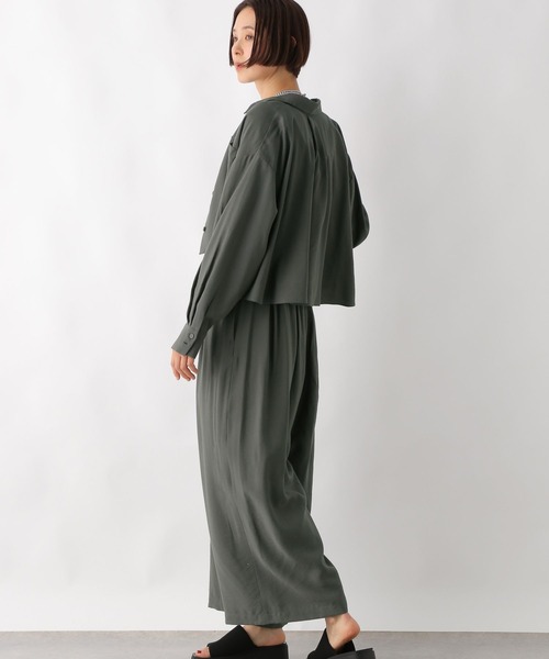 LEPSIM（レプシィム）の「シャツ＊タックワイドパンツ《2点セット》　320858（その他パンツ・レディース・チャコールグレー/ブラック・FREE）」の15枚目の写真