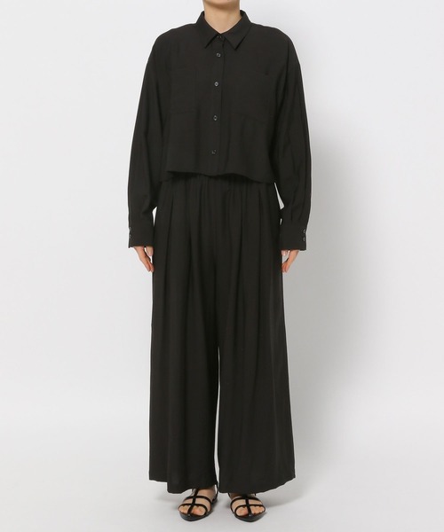LEPSIM（レプシィム）の「シャツ＊タックワイドパンツ《2点セット》　320858（その他パンツ・レディース・チャコールグレー/ブラック・FREE）」の21枚目の写真