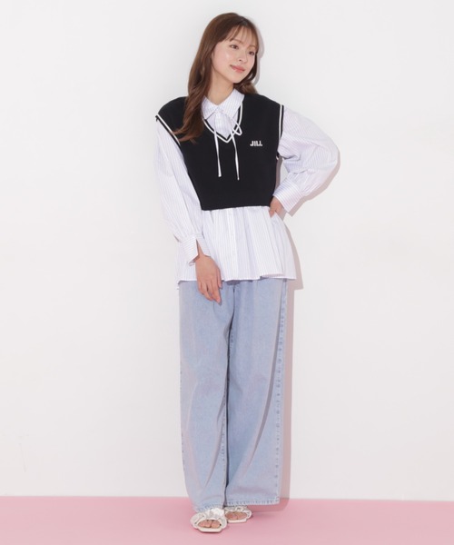 JILLSTUART - JILLSTUART ジルスチュアート　ブラウス　シャツ　ベスト　ノースリーブS JILLSTUART - JILLSTUART ジルスチュアート ブラウス シャツ