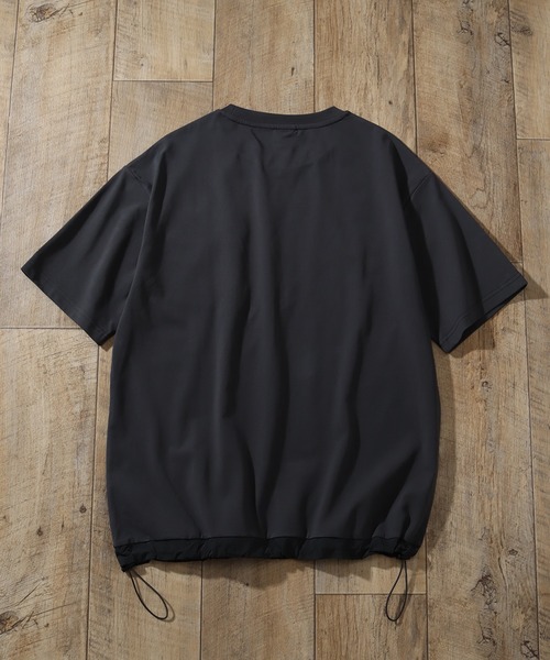 GERRY（ジェリー）の「【GERRY/ジェリー】冷感天竺 ナイロンポケット付半袖Tシャツ（Tシャツ/カットソー・メンズ・チャコールグレー/カーキ/アイボリー/ライトグレー/ブラック・LL/M/L）」の6枚目の写真
