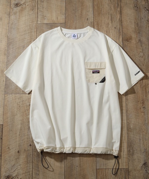 GERRY（ジェリー）の「【GERRY/ジェリー】冷感天竺 ナイロンポケット付半袖Tシャツ（Tシャツ/カットソー・メンズ・チャコールグレー/カーキ/アイボリー/ライトグレー/ブラック・LL/M/L）」の19枚目の写真