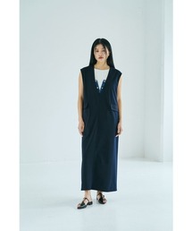 FLAP LONG VEST DRESS