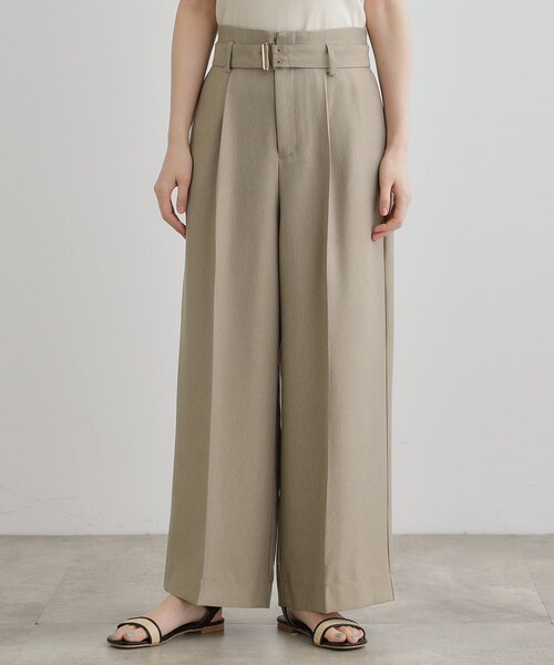 grove（グローブ）の「デニムライクベルト付きワイドパンツ（その他パンツ・レディース・カーキ/ネイビー/ライトグレー・03/02/01/04/05）」の20枚目の写真