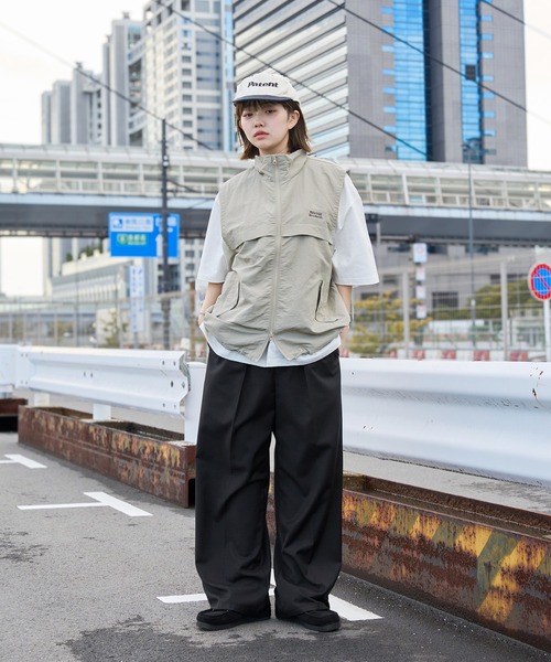 セール】DRAW CORD DOUBLEZIP NYLON BEST/ドローコードダブル