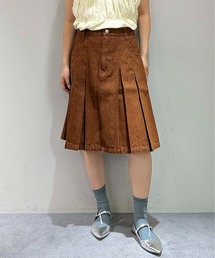 MADISON BLUE ひざ丈スカート 茶 0453525M0028 MADISON BLUE（マディソンブルー）ロング・マキシ丈スカート