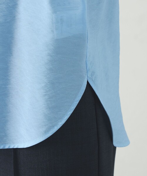 CAST:(キャストコロン)の「【オンでもオフでも活躍】レイヤードショートスリーブブラウス(シャツ/ブラウス・レディース・ホワイト/ネイビー/ブルー系その他2・S/M)」の11枚目の写真