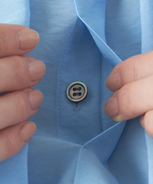 CAST:(キャストコロン)の「【オンでもオフでも活躍】レイヤードショートスリーブブラウス(シャツ/ブラウス・レディース・ホワイト/ネイビー/ブルー系その他2・S/M)」の13枚目の写真