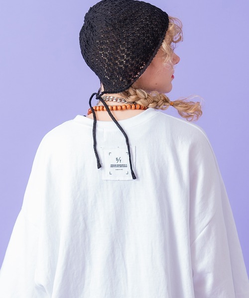 a.p.o.v.(エーピーオービー)の「a.p.o.v. ハンドペイントテイストラインスーパーオーバーサイズTシャツ(Tシャツ/カットソー・メンズ・ホワイト/ブラック・ONESIZE)」の5枚目の写真