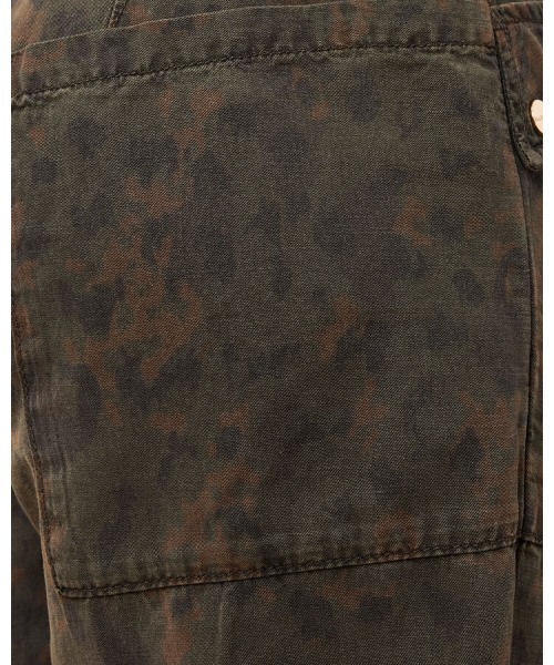 ALLSAINTS(オールセインツ)の「VAL HIGH-RISE CARGO LINEN BLEND TROUSERS | VAL ハイライズ カーゴ リネン ブレンド トラウザー(カーゴパンツ・レディース・グリーン系その他・8/4/6)」の5枚目の写真