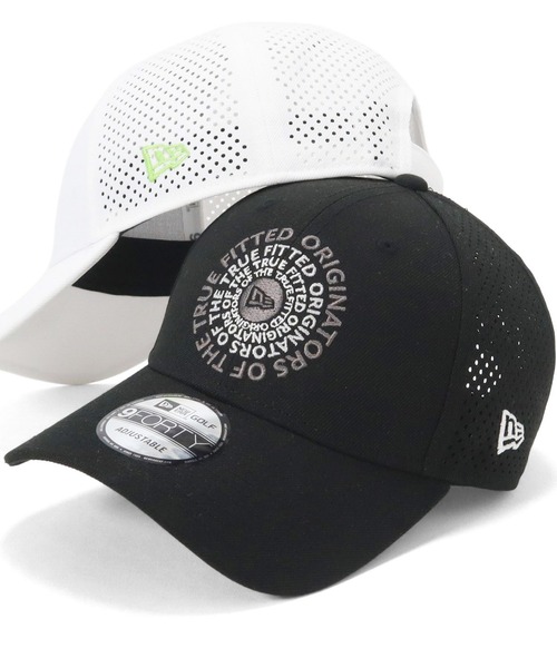 美品【ニューエラ×ビームス・ゴルフ】限定コラボ フラッグ ロゴ キャップ 黒×銀 BEAMS GOLF（ビームス ゴルフ）【別注】NEW ERA /3Dフラッグ刺繍