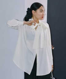 LIENCOEUR | チョーカーネックフレアシャツ(シャツ/ブラウス)