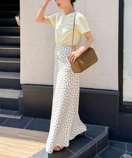 【NOLLEY'S sophi】ウォッシャブルドットサテンナロースカート NOLLEY'S Sophi（ノーリーズソフィ）の「ウォッシャブルドット