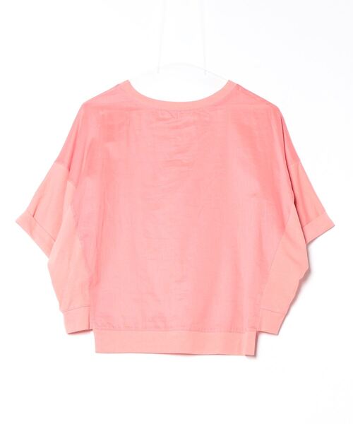 tシャツ Anna Nicola 異素材切替ドルマンスリーブシアーカットソー 日本製 レディース セール】Anna Nicola 異素材切替ドルマンスリーブシアー