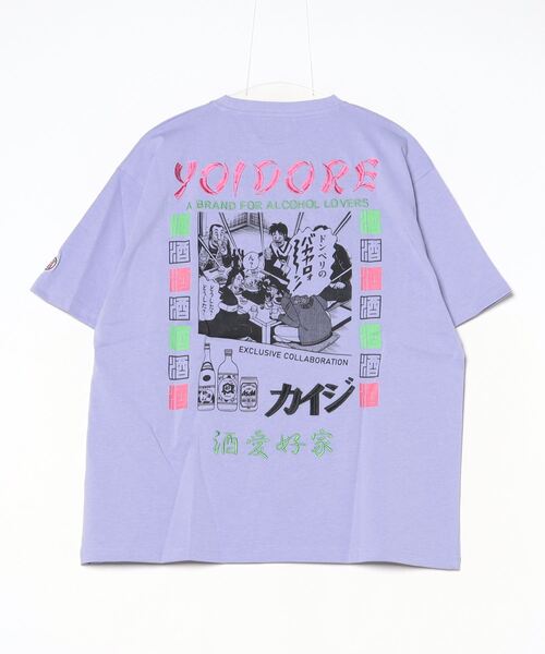 ヨイドレ メンズ 半袖Tシャツ カイジコラボ レディース YOIDORE カイジ コラボ TEE-A  ルーズシルエット ショートスリーブ トップス Tシャツ 825215 YOIDORE ヨイドレ メンズ 半袖Tシャツ カイジコラボ レディース