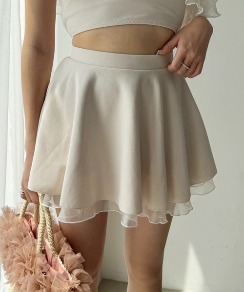 swimwear/肩リボンワンショルダー/3点セット（水着）｜one after