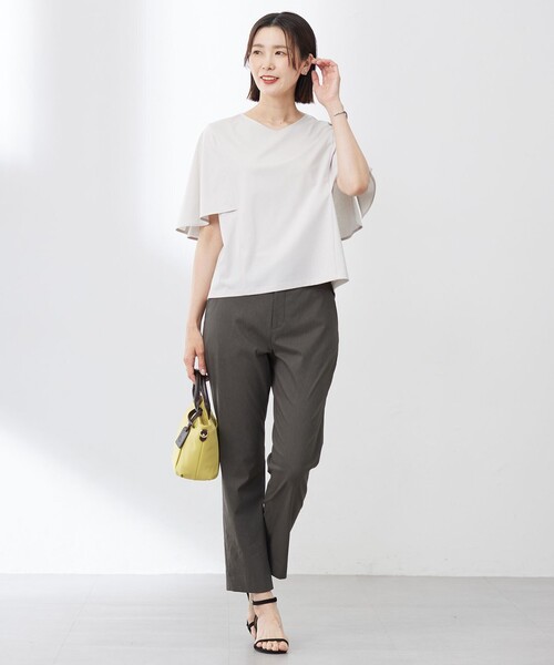 J.PRESS Ladies(J.プレス レディス)の「【洗える】セルロースリネンストレッチ テーパード パンツ(その他パンツ・レディース・ライトグレー系/オレンジ系/ベージュ系/グレー系・XXS/XS/S)」の21枚目の写真