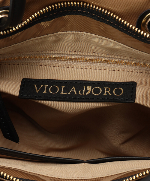 VIOLAd'ORO(ヴィオラドーロ)の「VIOLAd’ORO/ヴィオラドーロ BIANCA PVC(トートバッグ・レディース・ブラック/ベージュ・FREE)」の20枚目の写真