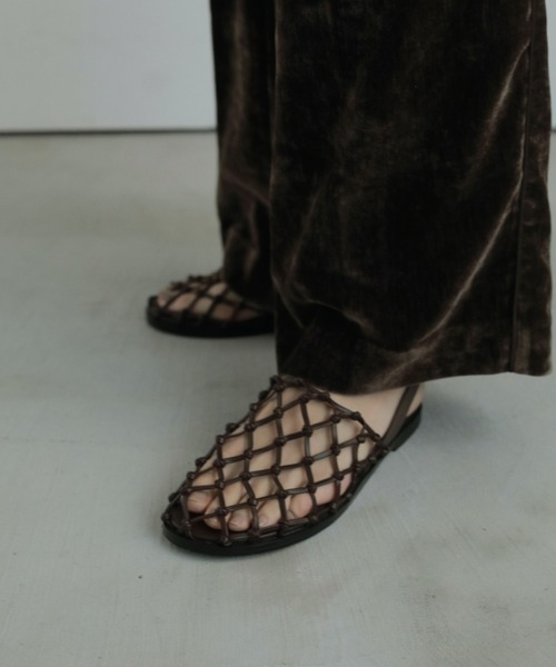 anuke Braid Flat Shoes ブラック36 Braid Flat Shoes（サンダル）｜anuke（アンヌーク）の
