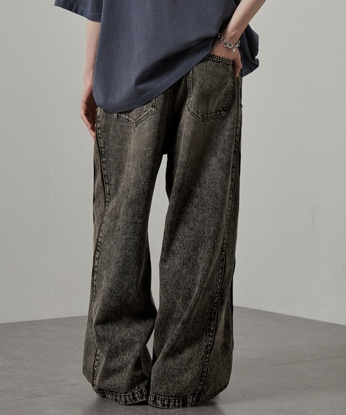 90s ラルフローレン バギーフレアデニム ポニー刺繍 ヒゲ インディゴ ワイド 90s ラルフローレン バギーフレアデニム ポニー刺繍 ヒゲ