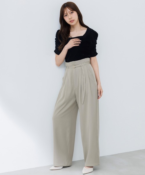 puff sleeve square tops（パフスリーブスクエアトップス）（T