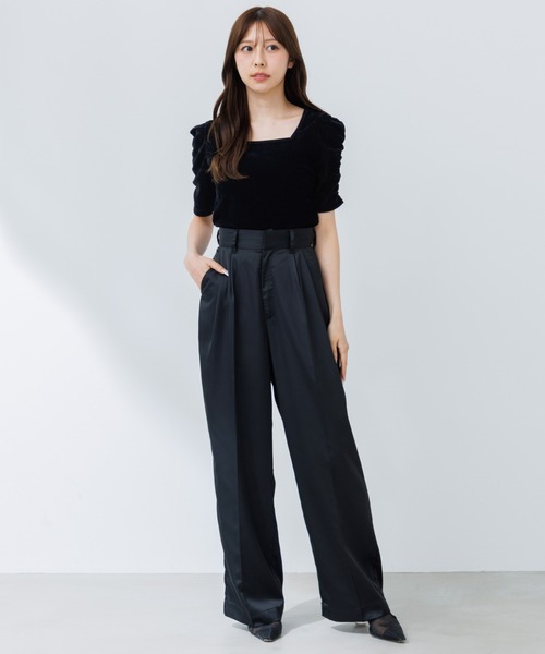 puff sleeve square tops（パフスリーブスクエアトップス）（T