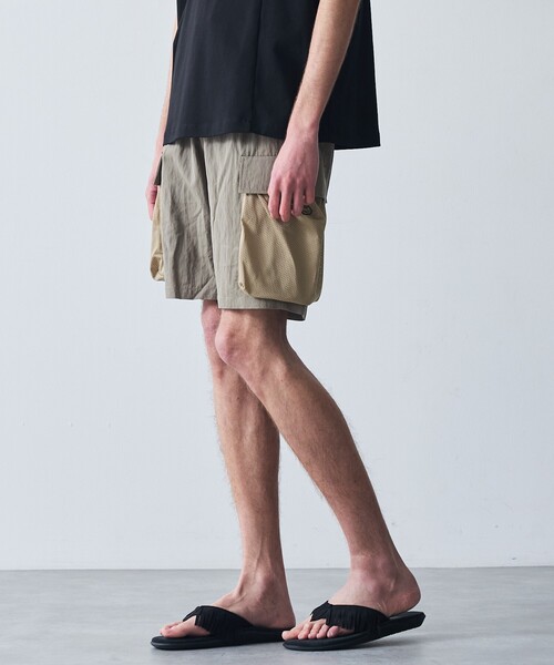 5351 POUR LES HOMMES(ゴーサンゴーイチプールオム)の「【25S/S】コンビネーション ショート カーゴパンツ(カーゴパンツ・メンズ・ブラック/カーキ・50/48/46/44)」の2枚目の写真