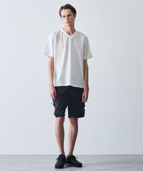 5351 POUR LES HOMMES(ゴーサンゴーイチプールオム)の「【25S/S】コンビネーション ショート カーゴパンツ(カーゴパンツ・メンズ・ブラック/カーキ・50/48/46/44)」の4枚目の写真