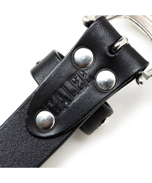 CALEE(キャリー)の「STUDS LEATHER NARROW BELT <TYPE B>(ベルト・メンズ・ブラック・MEDIUM/LARGE)」の5枚目の写真