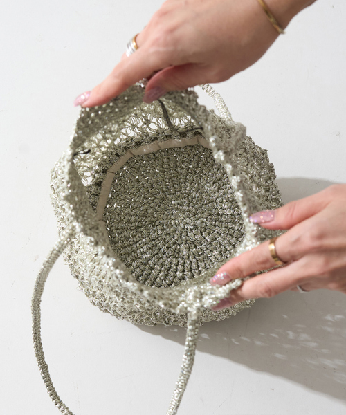 The Bagmati(ザバグマティ)の「【The Bagmati/ザ バグマティ】メタリックネットバッグ(トートバッグ・レディース・その他・フリー)」の15枚目の写真