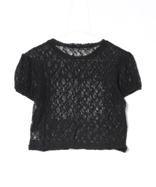 UP START(アップスタート)の「【LAMPOON】レースナンバリングTシャツ(Tシャツ/カットソー・レディース・ホワイト/ピンク/グレー/ブラック・FREE)」の5枚目の写真