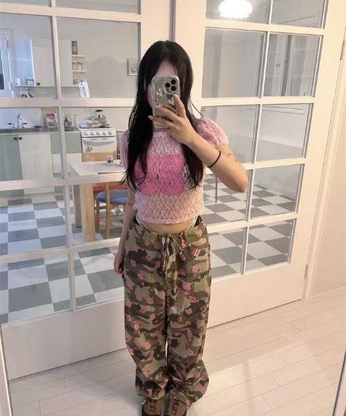 UP START(アップスタート)の「【LAMPOON】レースナンバリングTシャツ(Tシャツ/カットソー・レディース・ホワイト/ピンク/グレー/ブラック・FREE)」の9枚目の写真