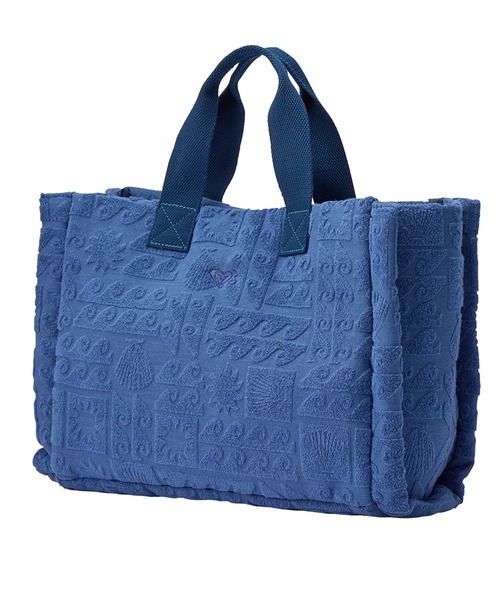 ROXY（ロキシー）の「SUNBATHING BAG/ロキシーパイル地トートバッグ（トートバッグ・レディース・パープル/ネイビー/オレンジ・FREE）」の2枚目の写真