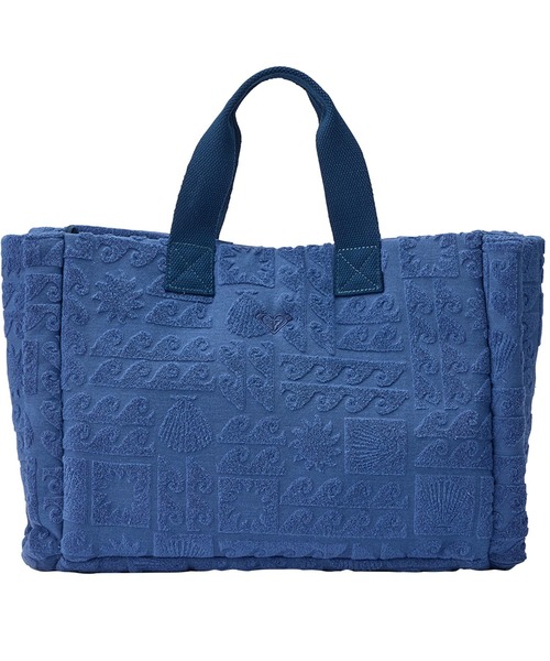 ROXY（ロキシー）の「SUNBATHING BAG/ロキシーパイル地トートバッグ（トートバッグ・レディース・パープル/ネイビー/オレンジ・FREE）」の4枚目の写真