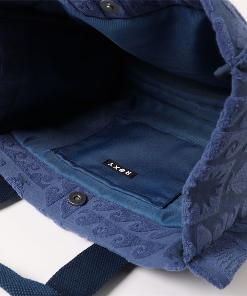 ROXY（ロキシー）の「SUNBATHING BAG/ロキシーパイル地トートバッグ（トートバッグ・レディース・パープル/ネイビー/オレンジ・FREE）」の7枚目の写真