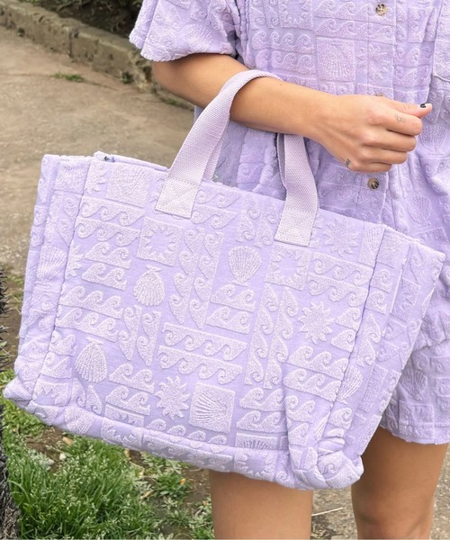 ROXY（ロキシー）の「SUNBATHING BAG/ロキシーパイル地トートバッグ（トートバッグ・レディース・パープル/ネイビー/オレンジ・FREE）」の18枚目の写真