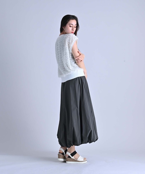 RAW FUDGE（ローファッジ）の「ヘムリブカットジャガードプルオーバー（シャツ/ブラウス・レディース・オフホワイト/ブラック・M）」の8枚目の写真