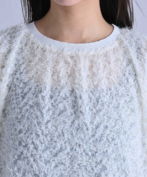 RAW FUDGE（ローファッジ）の「ヘムリブカットジャガードプルオーバー（シャツ/ブラウス・レディース・オフホワイト/ブラック・M）」の15枚目の写真