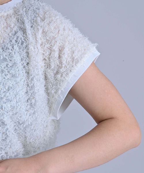 RAW FUDGE（ローファッジ）の「ヘムリブカットジャガードプルオーバー（シャツ/ブラウス・レディース・オフホワイト/ブラック・M）」の16枚目の写真