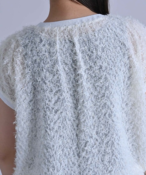 RAW FUDGE（ローファッジ）の「ヘムリブカットジャガードプルオーバー（シャツ/ブラウス・レディース・オフホワイト/ブラック・M）」の17枚目の写真