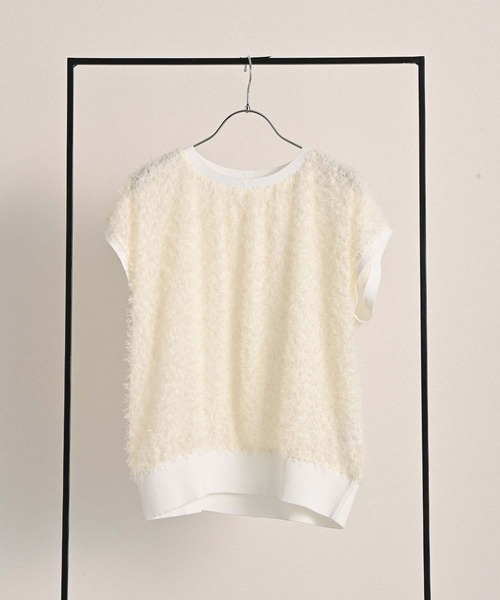 RAW FUDGE（ローファッジ）の「ヘムリブカットジャガードプルオーバー（シャツ/ブラウス・レディース・オフホワイト/ブラック・M）」の19枚目の写真