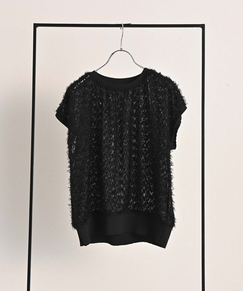 RAW FUDGE（ローファッジ）の「ヘムリブカットジャガードプルオーバー（シャツ/ブラウス・レディース・オフホワイト/ブラック・M）」の20枚目の写真