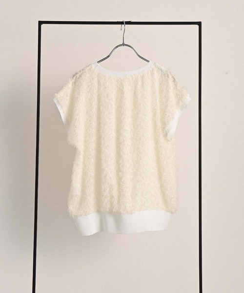 RAW FUDGE（ローファッジ）の「ヘムリブカットジャガードプルオーバー（シャツ/ブラウス・レディース・オフホワイト/ブラック・M）」の21枚目の写真