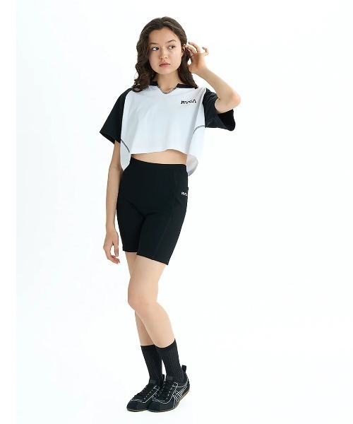 RVCA(ルーカ)の「RVCA レディース RIBBED BIKE SHORTS ショートパンツ 【2025年夏モデル】/ルーカタイトフィットバイクショーツ(その他パンツ・レディース・ブラック・SMALL/MEDIUM)」の6枚目の写真