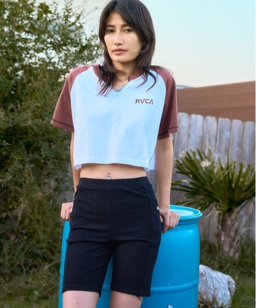 RVCA(ルーカ)の「RVCA レディース RIBBED BIKE SHORTS ショートパンツ 【2025年夏モデル】/ルーカタイトフィットバイクショーツ(その他パンツ・レディース・ブラック・SMALL/MEDIUM)」の4枚目の写真