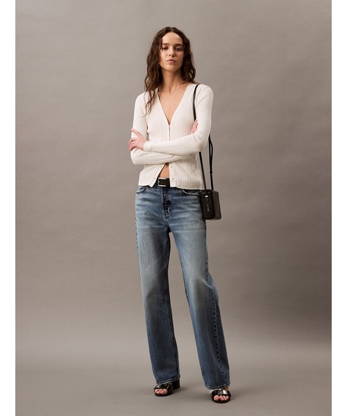 Calvin Klein（カルバン・クライン）の「コットリブ カーディガン（カーディガン/ボレロ・レディース・ブラック系その他/オフホワイト・XXS/XS/S）」の16枚目の写真