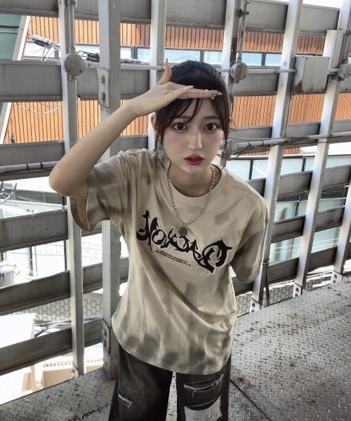 KsG(ケーエスジー)の「タイダイフロントロゴTシャツ(Tシャツ/カットソー・レディース・ブラック/グレー・SMALL/MEDIUM/LARGE)」の19枚目の写真