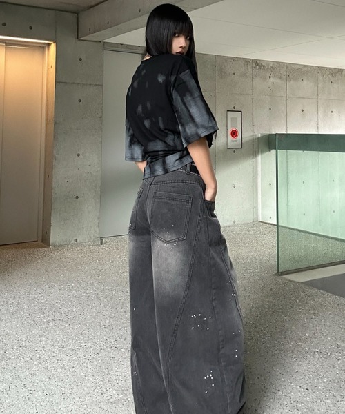 KsG(ケーエスジー)の「タイダイフロントロゴTシャツ(Tシャツ/カットソー・レディース・ブラック/グレー・SMALL/MEDIUM/LARGE)」の7枚目の写真