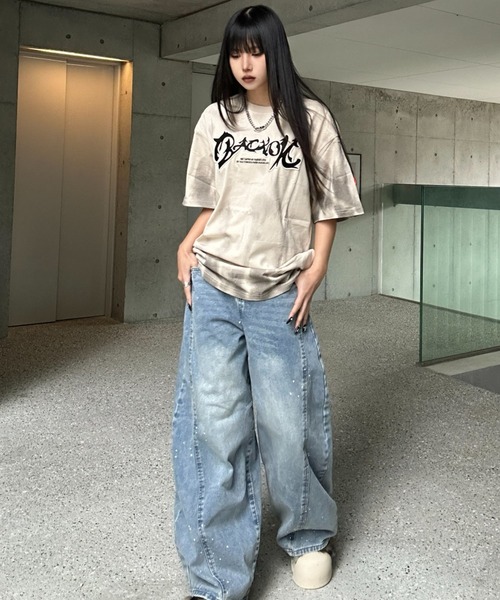 KsG(ケーエスジー)の「タイダイフロントロゴTシャツ(Tシャツ/カットソー・レディース・ブラック/グレー・SMALL/MEDIUM/LARGE)」の14枚目の写真