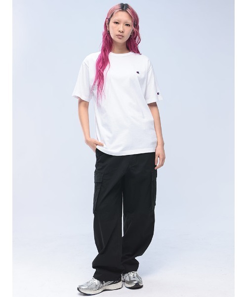 Champion(チャンピオン)の「Champion Tシャツ USAコットン100% 綿100 ワンポイントロゴ 刺繍 C3-X352(Tシャツ/カットソー・メンズ・ブラック/ネイビー/ホワイト/ブルー/スカイブルー・LL/M/L)」の12枚目の写真