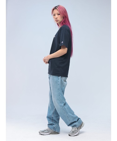 Champion(チャンピオン)の「Champion Tシャツ USAコットン100% 綿100 ワンポイントロゴ 刺繍 C3-X352(Tシャツ/カットソー・メンズ・ブラック/ネイビー/ホワイト/ブルー/スカイブルー・LL/M/L)」の9枚目の写真